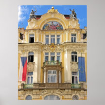 Art Nouveau Building, Prague Posters