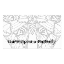 Art Nouveau Butterfly Business Card Templates