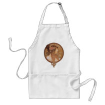 Art Nouveau - Byzantine Head, The Brunette Apron