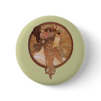 Art Nouveau - Byzantine Head, The Brunette