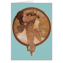Art Nouveau - Byzantine Head, The Brunette