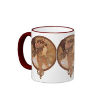 Art Nouveau - Byzantine Head, The Brunette Mug