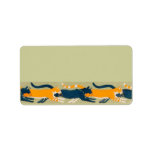 Art Nouveau Cats Custom Address Label