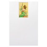 Art Nouveau Champaine Lady Stationery Paper