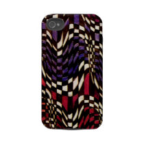Art Nouveau Chequered Wave Pattern Case-Mate Tough