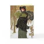 Art Nouveau Christmas Card