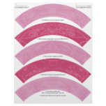 Art Nouveau Christmas Party DIY Cupcake Wrappers Letterhead Design