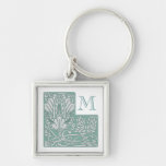 Art Nouveau Custom Monogram Keychain