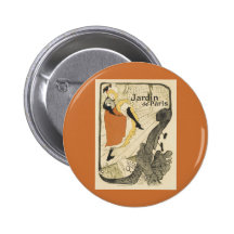 Art Nouveau, Dancer Jane Avril, Toulouse Lautrec Buttons