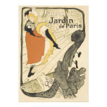 Art Nouveau, Dancer Jane Avril, Toulouse Lautrec Custom Announcement