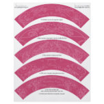 Art Nouveau DIY Wedding Cupcake Wrappers Wraps Flyer Design