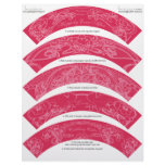 Art Nouveau DIY Wedding Cupcake Wrappers Wraps letterhead