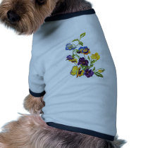 Art Nouveau Embroidered Pansies