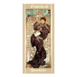 Art Nouveau Ex-Libris Bookmark Personalized Rack Card