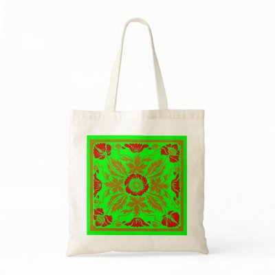 Art Nouveau - Fashion floral design Tote Bags by Zenyaris