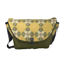 Art Nouveau Floral Abstract Messenger bag