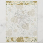 art nouveau fruit and flowers pattern full color flyer