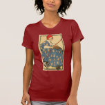 Art Nouveau -Girl knitting with her cat T Shirts