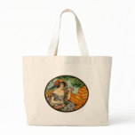 Art Nouveau Girl with Flowers Tote Bag