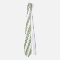 Art Nouveau Greyhound and Lady with Flower Neckties