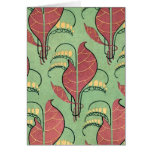 Art Nouveau in Green and Red Card