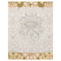 art nouveau intricate floral brown pattern flyers