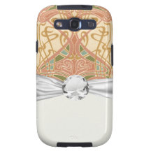 art nouveau intricate love hearts pattern samsung galaxy SIII cover
