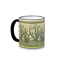 Art Nouveau Irises - Mug