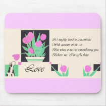Art Nouveau Love mousepads