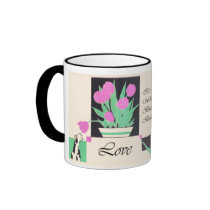 Art Nouveau Love mugs