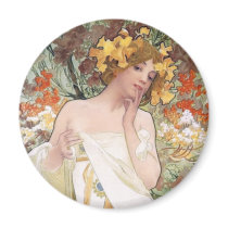 Art Nouveau - Mucha - Perfume Ad Refrigerator Magnets