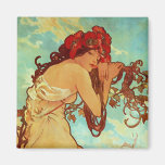 Art Nouveau - Mucha - Summer Magnets