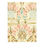 art nouveau nature floral pattern art announcements