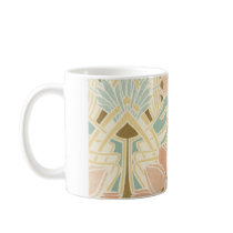 art nouveau nature floral pattern art mug