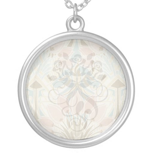art nouveau nature floral pattern art necklaces
