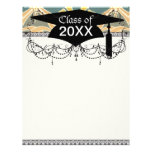 art nouveau ornate royale design graduation letterhead template