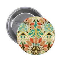 Art Nouveau pattern #11 Button