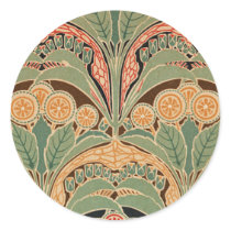 Art Nouveau Pattern #3 at Emporio Moffa Round Stickers