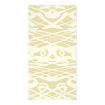 Art Nouveau Pattern in Beige and Cream. Custom Photo Card