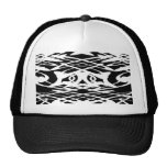Art Nouveau Pattern in Black and White. hats