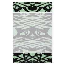 Art Nouveau Pattern in Green and Black. Flyers