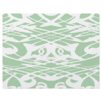 Art Nouveau Pattern in Light Green and White. Flyers