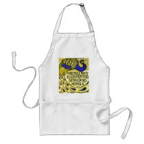 Art Nouveau:  Peacock Illustration Apron