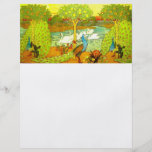 Art Nouveau Peacocks and Swans Personalized Flyer