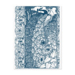 Art Nouveau Peacocks Post Card