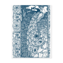 Art Nouveau Peacocks Post Card