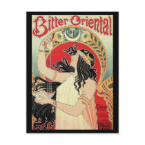 Art Nouveau Postcard:  "Bitter Oriental"