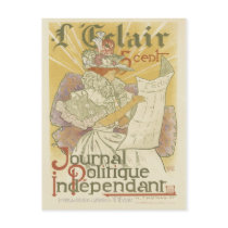 Art Nouveau Postcard - Journal