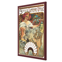 Art Nouveau Poster; Biscuits Lefevre Utile