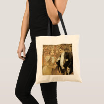 Art Nouveau Poster; Flirt Biscuit; Alphonse Mucha Canvas Bags
